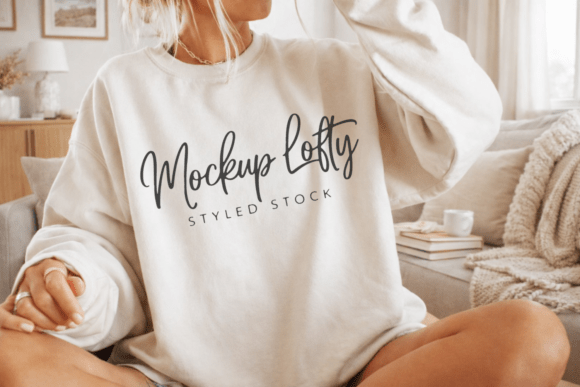 Download Gildan 18000 Sand Sweatshirt Mockup 11 - Mockup Collection